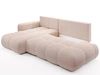 Ecksofa L-Form Links mit Schlaffunktion und Bettkasten Sile L Hellrosa