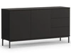 Kommode mit Türen und Schubladen Soroko Schwarz