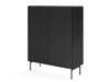 Hochkommode mit zwei Türen Qualita Schwarz