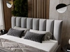 Polsterbett mit Bettkasten und Lattenrost 200x200 Neos Grau