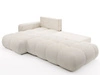 Ecksofa L-Form Links mit Schlaffunktion und Bettkasten Sile L Dunkelbeige