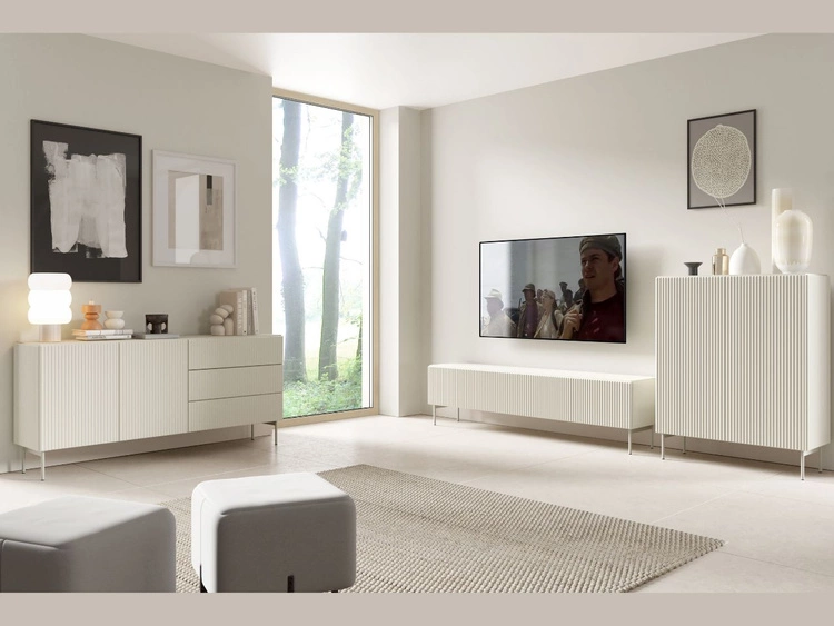 Kommode mit Türen und Schubladen 177 Qualita Kaschmir