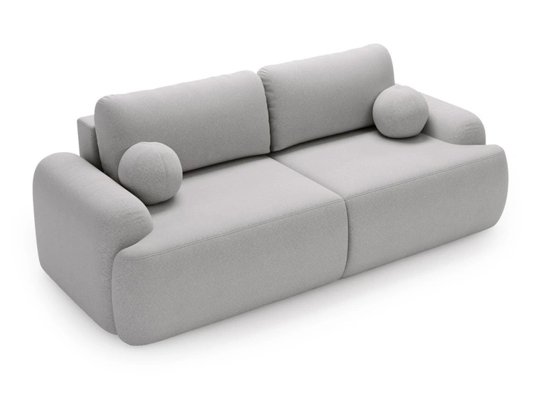 Sofa mit Schlaffunktion und Bettkasten Aurio Grau