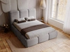 Polsterbett mit Bettkasten und Lattenrost 120x200 Bubble Grau
