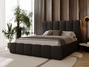 Polsterbett mit Bettkasten und Lattenrost 120x200 Imperial Schwarz