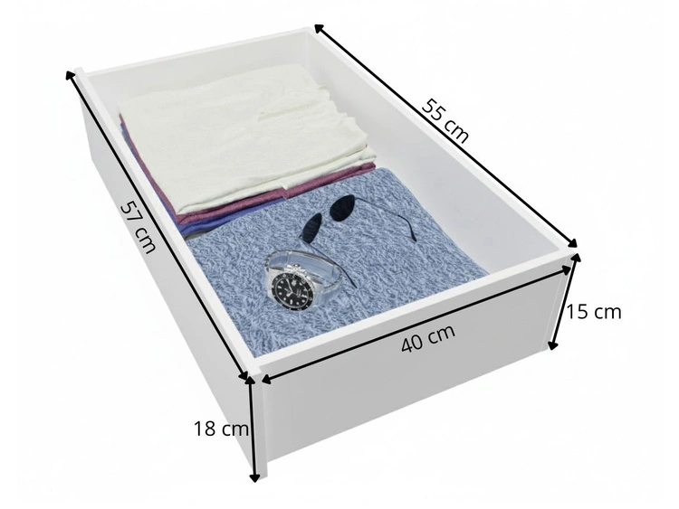 Schiebetürenschrank mit Lamellen und Spiegel 200 cm Lucena Schwarz, Weiß