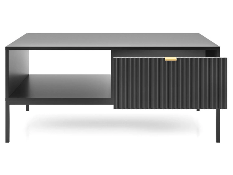 Couchtisch mit Stauraum Amber Schwarz