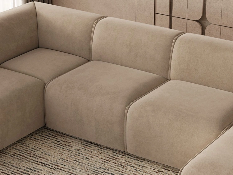 Wohnlandschaft Links Belluno Beige