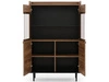 Vitrinenschrank 90 cm Vasa Braun