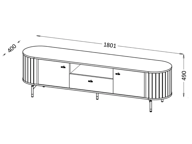 Möbel-Set für Wohnzimmer Soria Kaschmir