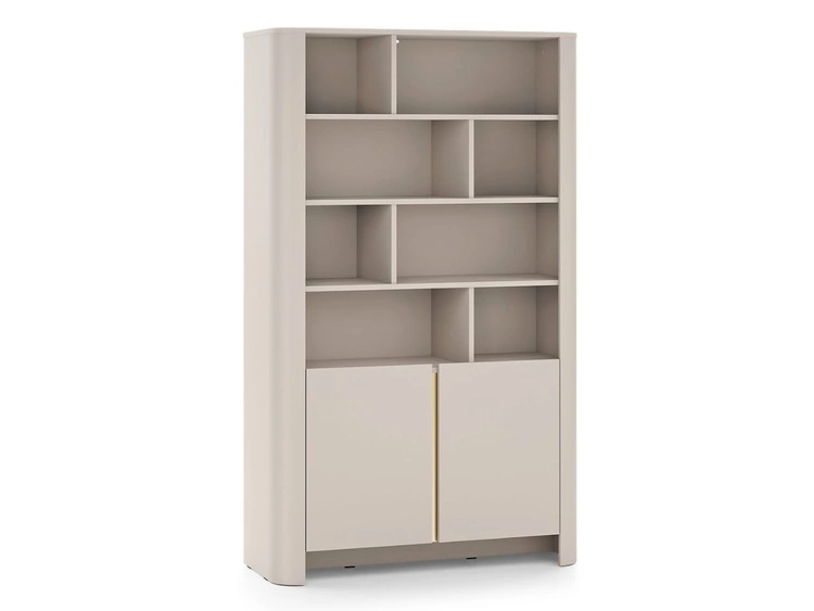 Eine Wohnzimmermöbelgarnitur mit goldener Zierleiste Brillo Kaschmir