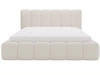 Polsterbett mit Bettkasten und Lattenrost 120x200 Cloud Bouclé-Stoff Beige