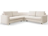 Ecksofa L-Form Rechts mit Schlaffunktion und Bettkasten Limon Beige