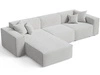 Ecksofa L-Form Links Arizona Grau