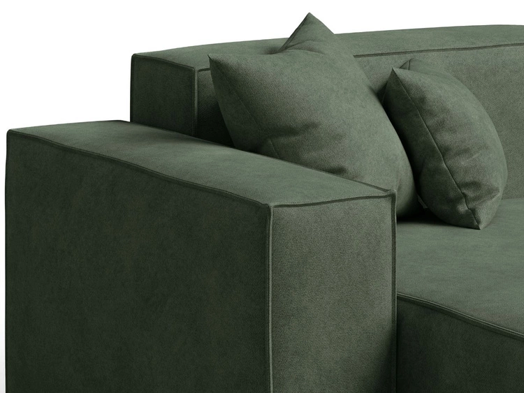 Ecksofa L-Form Links Arizona Grün