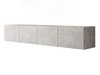 Hängeschrank mit Türen 200 cm Nodoo Beton 