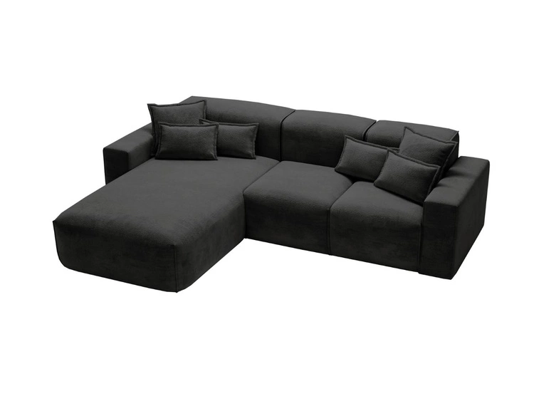 Ecksofa L-Form Links Moderne Ecksofa Leni Schwarz