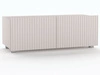 Set mit zwei TV-Lowboard mit Türen 100 cm Kioto Cashmere