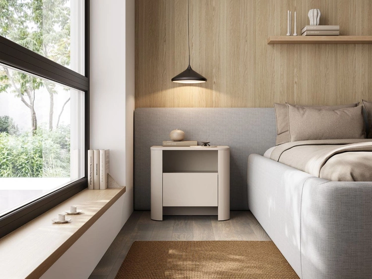 Nachttisch mit Schublade fürs Schlafzimmer Brillo Kaschmir