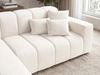 Ecksofa L-Form Links Nork Creme