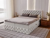 Boxspringbett mit Bettkasten 180x200 Canolo Hellgrau