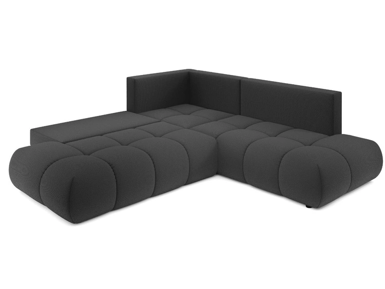 Ecksofa mit Schlaffunktion und Bettkasten Rechts Kair Graphit