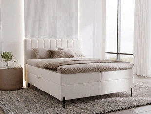 Boxspringbett mit Bettkasten 180x200 Primavera Creme