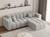 Ecksofa L-Form Rechts Moderne Ecksofa Loopo Grau
