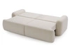 Sofa mit Schlaffunktion und Bettkasten Aurio Creme