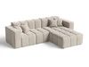 Ecksofa L-Form Rechts Moderne Ecksofa Loopo Beige