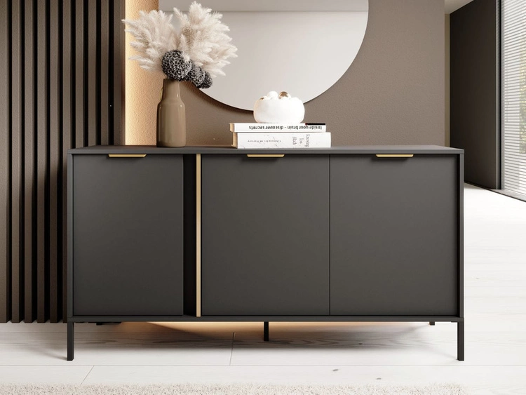 Wohnzimmermöbel-Set 2 Drino Anthrazit