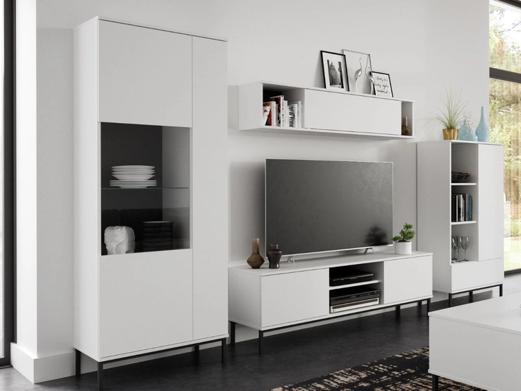 Vitrinenschrank Soroko Weiß