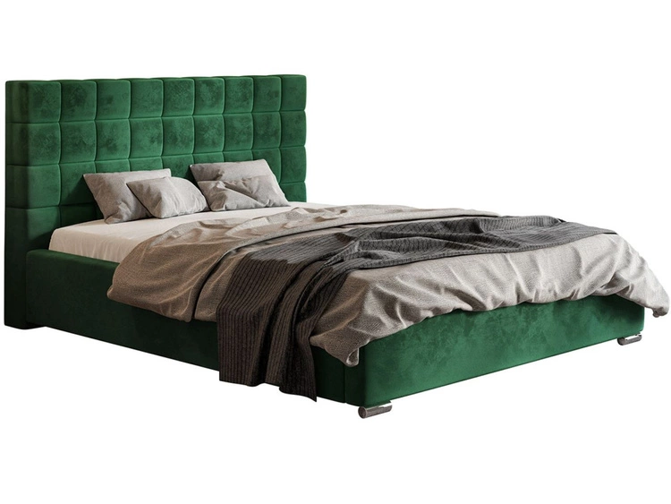 Polsterbett mit Bettkasten und Lattenrost 160x200 Terra Dunkelgrün