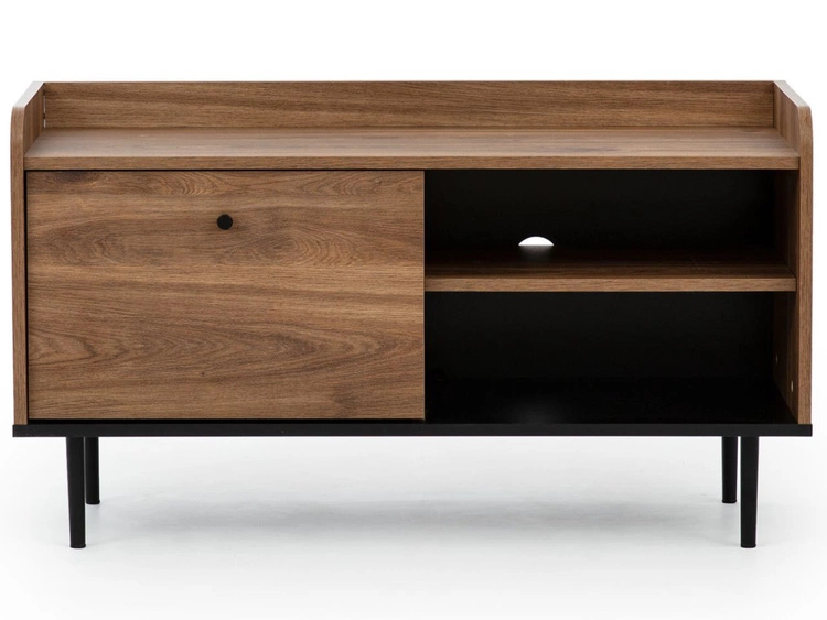 TV-Lowboard mit Türe 100 cm Vasa Braun