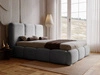 Polsterbett mit Bettkasten und Lattenrost 120x200 Bubble Grau