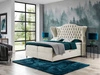 Boxspringbett mit Bettkasten 120x200 Kate Creme