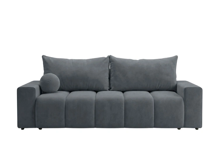 Schlafsofa mit Bettfunktion und Bettkasten Miro Dunkelgrau