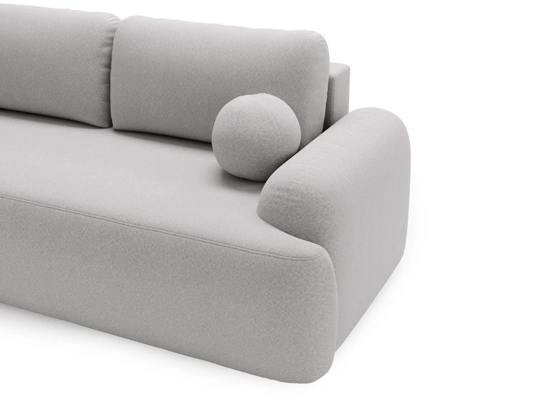 Sofa mit Schlaffunktion und Bettkasten Aurio Grau