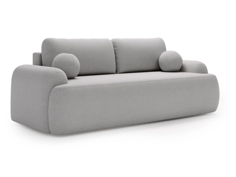 Sofa mit Schlaffunktion und Bettkasten Aurio Grau