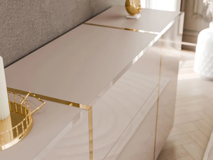 Wohnzimmer-Set im Glamour-Stil Lunelie Kaschmir