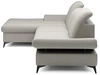 Ecksofa L-Form Links mit Schlaffunktion und Bettkasten Hannover Beige