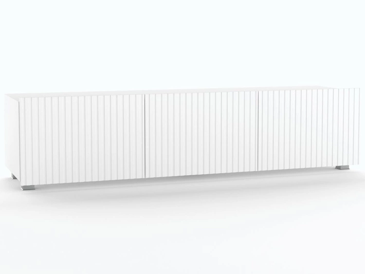 TV-Lowboard mit Türen 150 cm Kioto Weiß matt