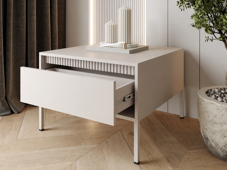 Couchtisch mit Stauraum Sorano Beige