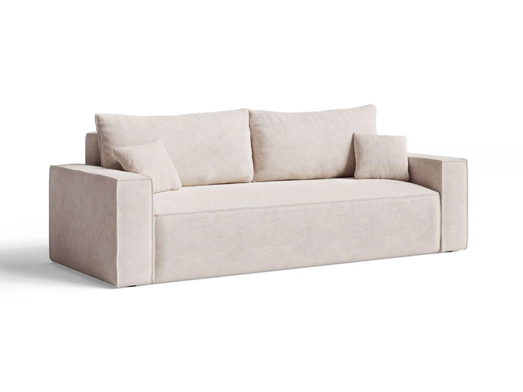 Schlafsofa mit Bettfunktion und Bettkasten Sivra Beige