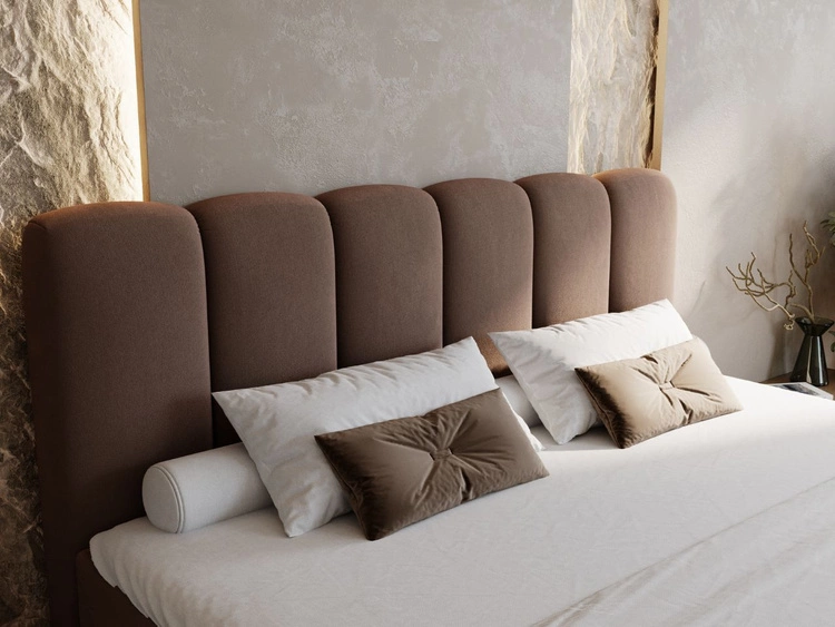 Boxspringbett mit Bettkasten 160x200 Cloud Braun