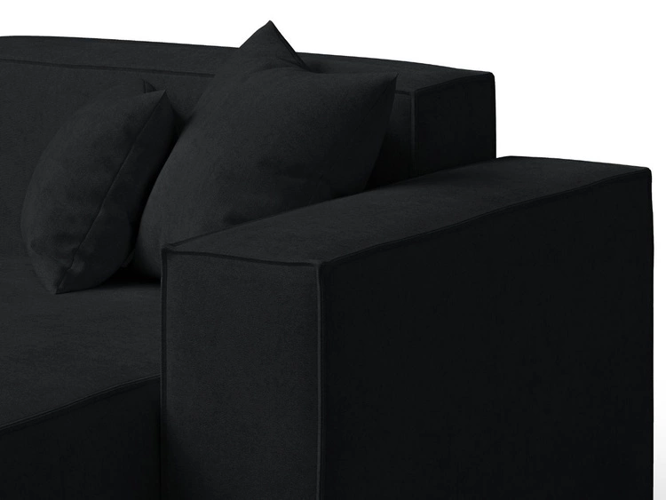 Ecksofa L-Form Rechts Arizona Schwarz