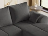 Ecksofa L-Form mit Schlaffunktion und Bettkasten Monti Rechts Anthrazit