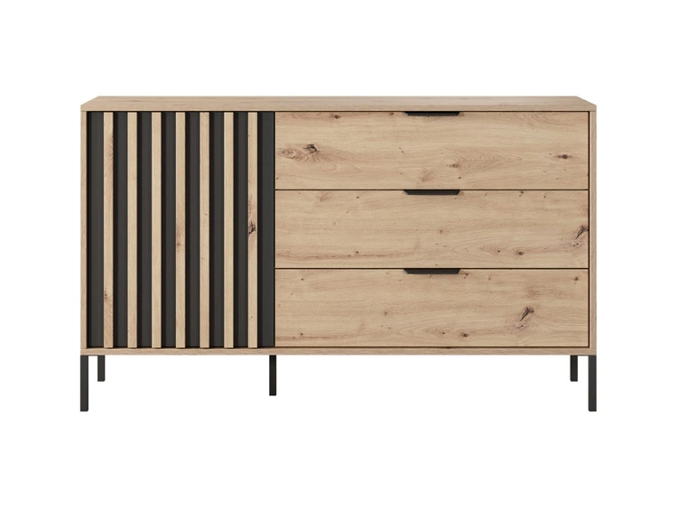 Kommode mit Türe und Schubladen Turia Artisan Eiche, Anthrazit