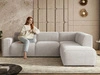 Ecksofa L-Form Rechts Eluno Grau