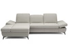 Ecksofa L-Form Links mit Schlaffunktion und Bettkasten Hannover Beige